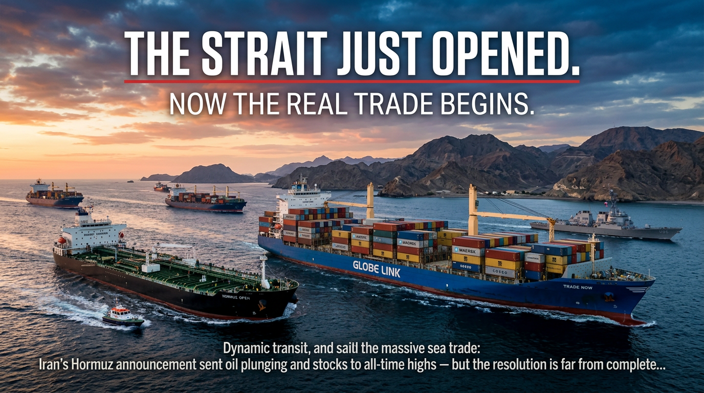 The Strait Just Opened. Now the Real Trade Begins.