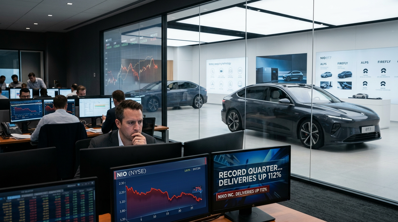 NIO Falls 7% on Its Best Quarter Ever